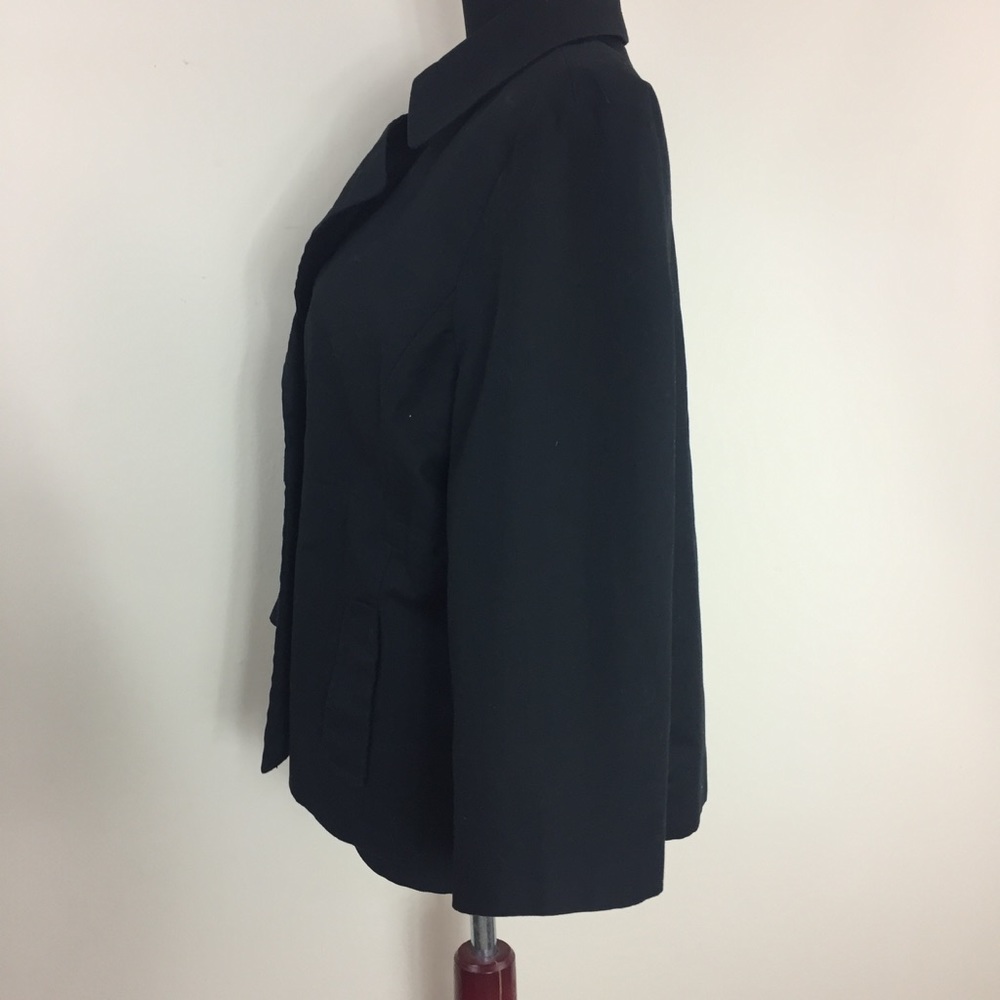 Rafaella black button up blazer spring jacket XL - Picture 7 of 8